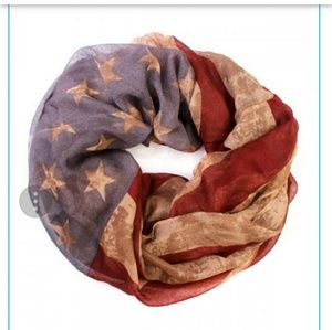 🇺🇸American Flag Infinity Scarf Vintage